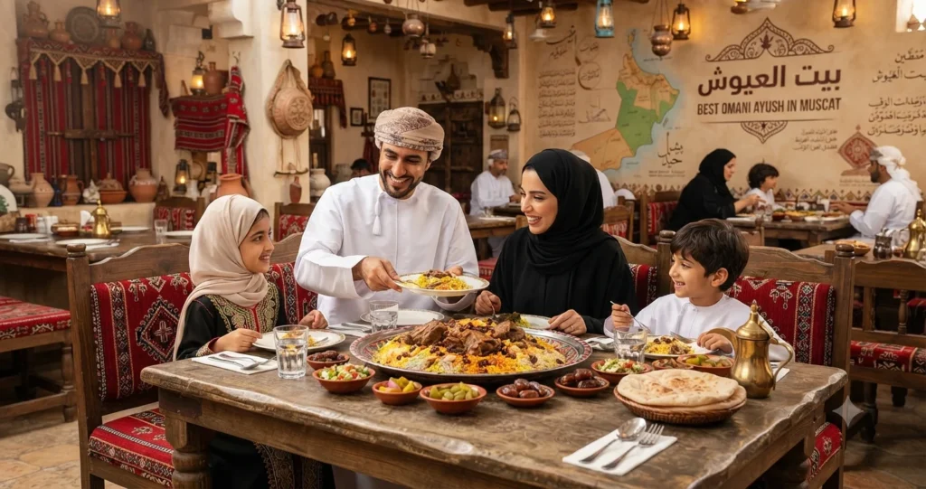 أفضل مطاعم العيوش في مسقط لعشاق المطبخ العماني